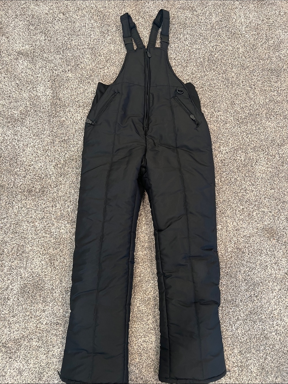 Athletic Works Black Kids XL Insulated Snow Bib Pants